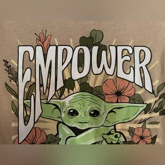 Star Wars Baby Yoda Women’s Juniors Graphic Tee T-shirt Top Short Sleeve - Picture 4 of 11